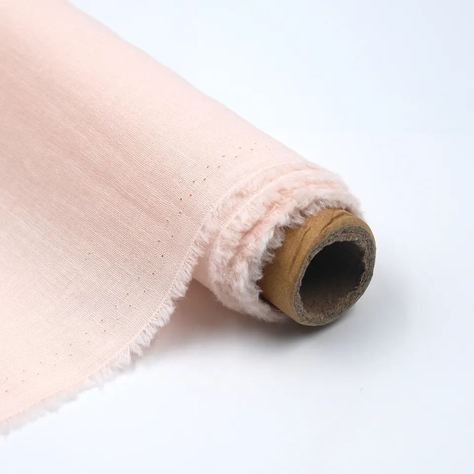 Cotton and linen blend fabric 55% bamboo fiber 45% cotton