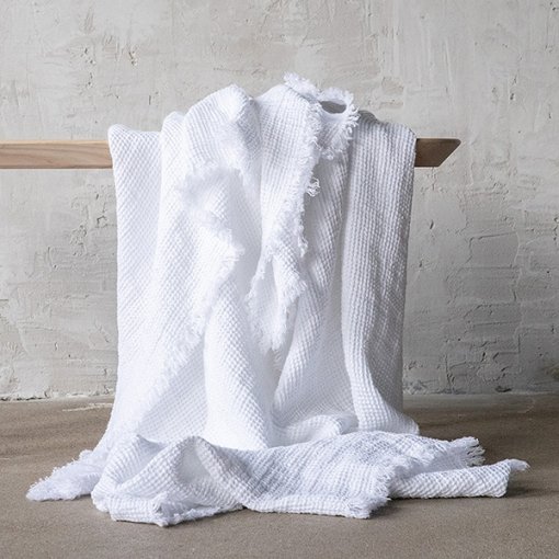 Hot sell High Quality French Flax Throw Blanket