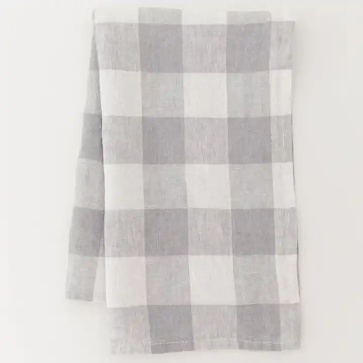 Wholesale High Quality 100 Pure Natural French Linen White Hemstitched Cocktail Napkins Textile