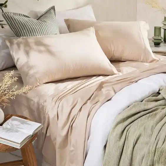 Home Textile 100% Bamboo Fabric King Bedding Bed Sheet Set Queen Size