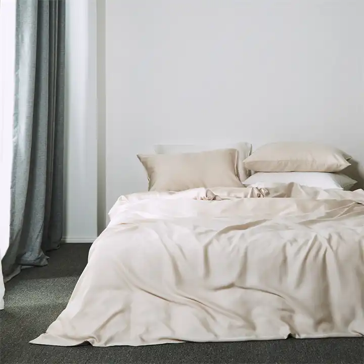 ruffles linen quilt cover customized logo bedding sets 100% French Flax duvet quilt cover