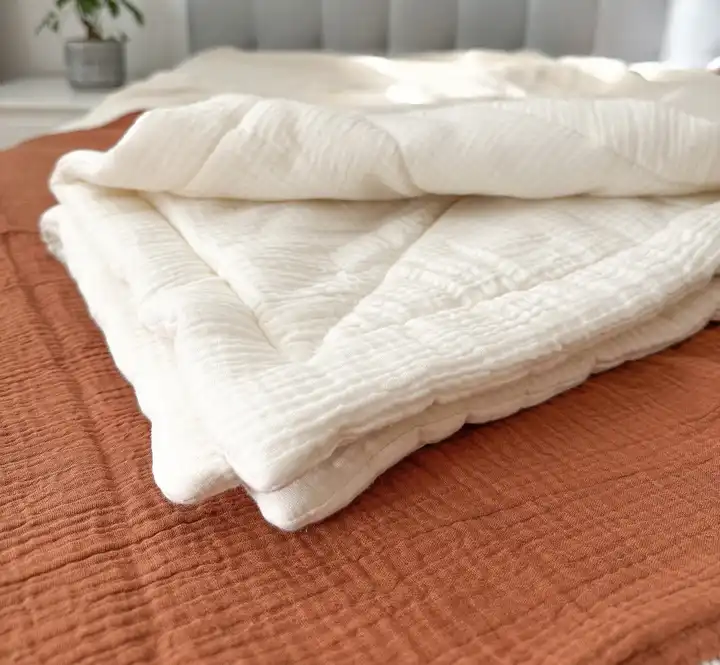 Custom GOTS Kids Quilt Blanket Super Soft Baby Cotton Comfort Blanket