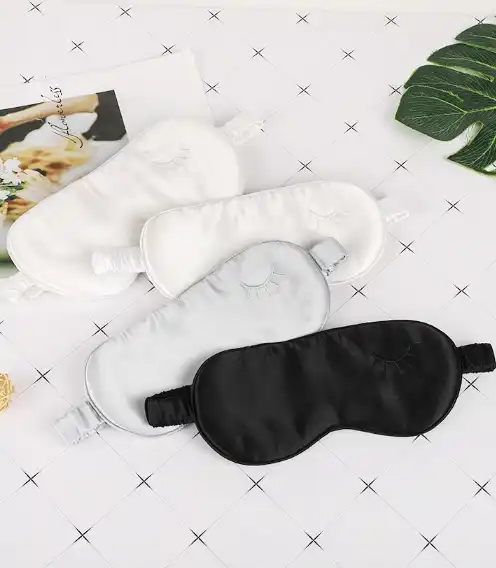 wholesale custom beauty natural mulberry silk eye mask pillow case