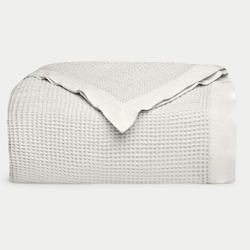 Wholesale High Quality Soft Perfect Honeycomb 100% Bamboo Throw Waffle Weave Blanket