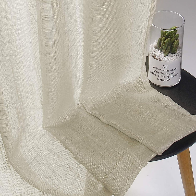 white curtains