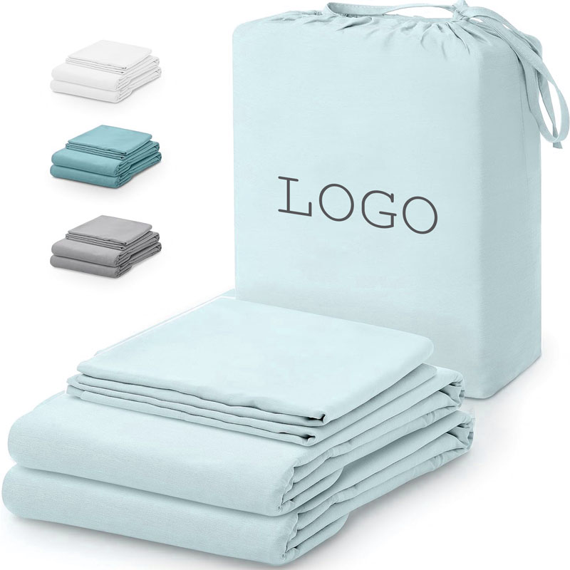 queen bed sheet set hotel linen luxury 1800 factory